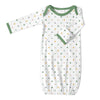 Organic Cotton Knit Pajama Gown - Tranquility Triangles