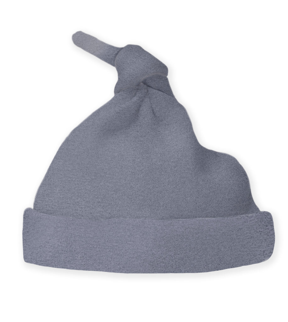 Cotton Knit Hat - Heathered Denim