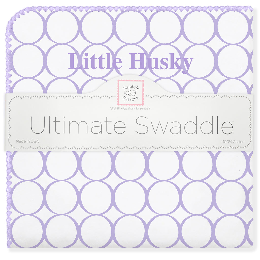 Ultimate Swaddle Blanket - Little Husky, Lavender