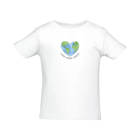 Love Mama Earth T-Shirt by Rabbit Skins, White, Cotton Jersey