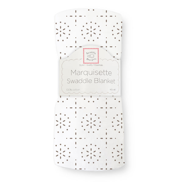 Marquisette Swaddle Blanket - Sparklers, Fawn
