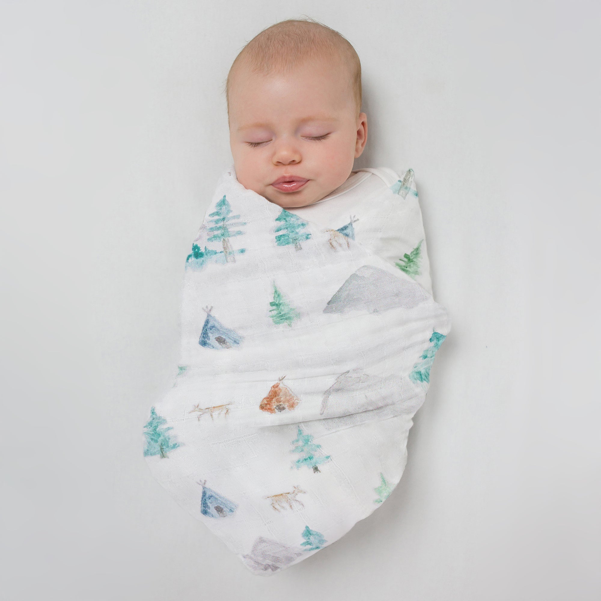 Muslin Swaddle Blankets - set of 3 - Peace in Nature -featuring Waterc ...