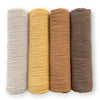 Muslin Swaddle Blankets - Earthtone 4-Pack, Warm Glow