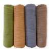 Muslin Swaddle Blankets - Earthtone 4-Pack, Wilderness