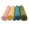 Muslin Swaddle Blankets - Earthtone 4-Pack, Fiesta