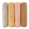 Muslin Swaddle Blankets - Earthtone 4-Pack, Tuscan Sunset