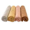 Muslin Swaddle Blankets - Earthtone 4-Pack, Tuscan Sunset
