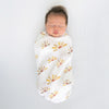 Muslin Swaddle 3pk + Pajama Gown + Hat Newborn Gift Set - Watercolor Sunny Days