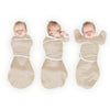 Organic Omni Swaddle Sack with Wrap -  Arms Up Sleeves & Mitten Cuffs, Sand Dollar