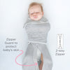 Omni Swaddle Sack with Wrap -  Arms Up Sleeves & Mitten Cuffs, Bella, Pink