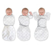 Omni Swaddle Sack with Wrap -  Arms Up Sleeves & Mitten Cuffs, Tiny Lambs