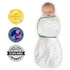 Organic Omni Swaddle Sack with Wrap -  Arms Up Sleeves & Mitten Cuffs, Tranquility Triangles - COMING SOON