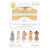 Omni Swaddle Sack with Wrap -  Arms Up Sleeves & Mitten Cuffs, Heathered Gold  - Swaddle Love®
