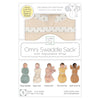 Omni Swaddle Sack with Wrap -  Arms Up Sleeves & Mitten Cuffs, Heathered Oatmeal with Polka Dot Trim