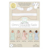 Organic Omni Swaddle Sack with Wrap -  Arms Up Sleeves & Mitten Cuffs, Sand Dollar
