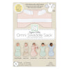 Organic Omni Swaddle Sack with Wrap - Most Versatile Swaddle - Arms Up Sleeves & Mitten Cuffs, Soft Pink