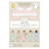 Organic Omni Swaddle Sack with Wrap -  Arms Up Sleeves & Mitten Cuffs, Soft Pink