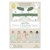 Organic Omni Swaddle Sack with Wrap -  Arms Up Sleeves & Mitten Cuffs, Tranquility Triangles