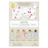 Organic Omni Swaddle Sack with Wrap - Most Versatile Swaddle - Arms Up Sleeves & Mitten Cuffs, Watercolor Little Cherries