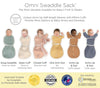 Omni Swaddle Sack with Wrap -  Arms Up Sleeves & Mitten Cuffs, Tiny Lambs