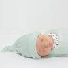Knotted Hat - Organic Cotton Knit - Soft Jadeite
