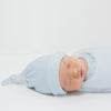 Knotted Hat - Organic Cotton Knit - Soft Blue