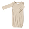 Organic Cotton Knit Pajama Gown - Sand Dollar