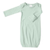 Organic Cotton Knit Pajama Gown - Soft Jadeite