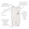 Organic Cotton Knit Pajama Gown - Watercolor Little Cherries