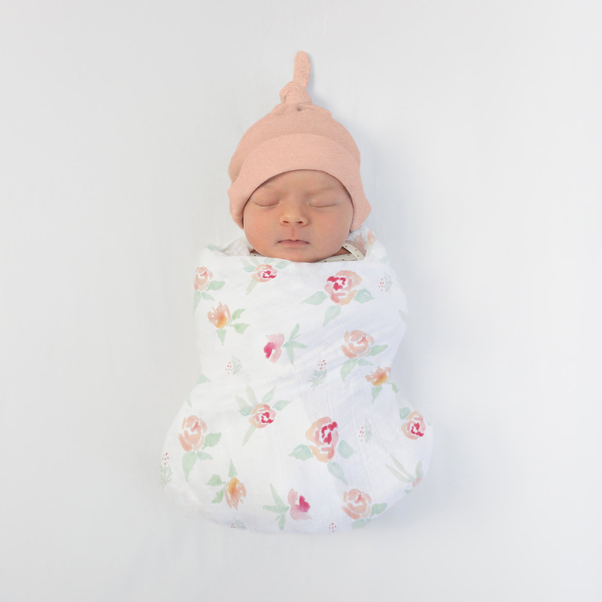 Muslin Swaddle Blankets Set of 3 Spring Morning featuring Peachy
