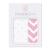 SwaddleDuo - Little Dot + Chevron, Pink