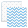 SwaddleDuo - Little Dots + Chevron, Blue