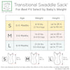 Transitional Swaddle Sack  - Arms Up 1/2-Length Sleeves & Mitten Cuffs, Bella, Pink