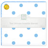 Ultimate Swaddle Blanket - Big Dots, Blue