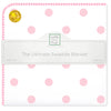 Ultimate Swaddle Blanket - Big Dots, Pink