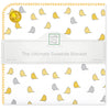 Ultimate Swaddle Blanket - Little Chickies, Yellow and Sterling