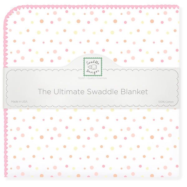 NEW! Ultimate Swaddle Blanket - Pink Playful Dots