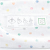 SwaddleDuo - Mod Circles + Cute & Calm, Blue
