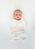 Muslin Swaddle Single - Watercolor Mini Multi Dots
