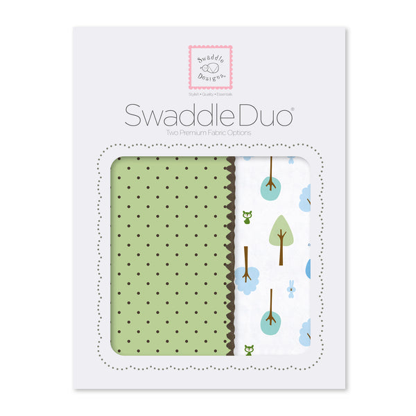 SwaddleDuo - Cute & Calm and Lime