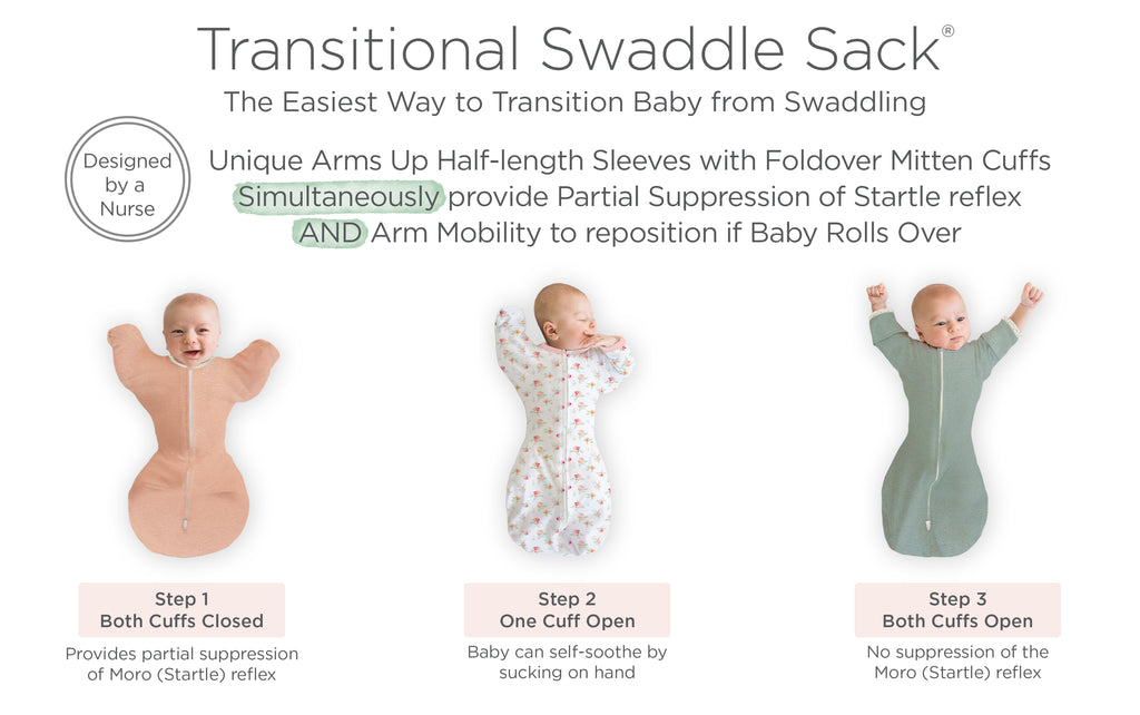 Transitional Swaddle Sack with Arms Up | Baby Safe Sleepwear | Swaddle ...