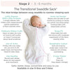 Amazing Baby - Transitional Swaddle Sack  - Arms Up 1/2-Length Sleeves & Mitten Cuffs, Sterling Confetti