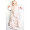 Baby Velvet Non-Weighted zzZipMe Sack -  Pastel Trim, Pastel Pink