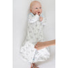 Cotton Flannel Non-Weighted zzZipMe Sack - Elephant & Chickies, Pastel Blue