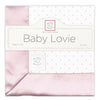 Cotton Flannel Baby Lovie - Polka Dots, Pastel Pink