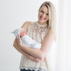 Muslin Swaddle Single - XOXO, Soft Black - ONLY 8 LEFT!
