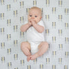 Muslin Swaddle Blankets - Gold and Graphite with Shimmer (Set of 4)