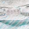Muslin Swaddle Single - Starshine - Pastel Blue & Sterling with Touch of Silver Shimmer