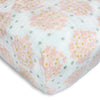Muslin Fitted Crib Sheet - Heavenly Floral Shimmer, Pink