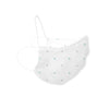 2-Layer Woven Soft Brushed Cotton Face Mask, Little Dots, Sterling & Pastel SeaCrystal, Made in USA - SPECIAL Price
